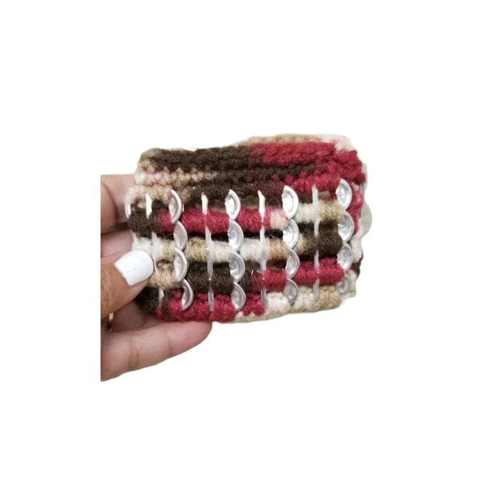 Soda Tab Purse and Coin Wallet Crochet Sling‎